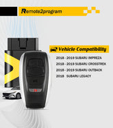 Car Key Programmer Kit and Smart Keyless Entry Remote Replacement for Subaru Legacy/Outback/Impreza/Crosstrekwith FCC: HYQ14AHK and 231451-7000 Board